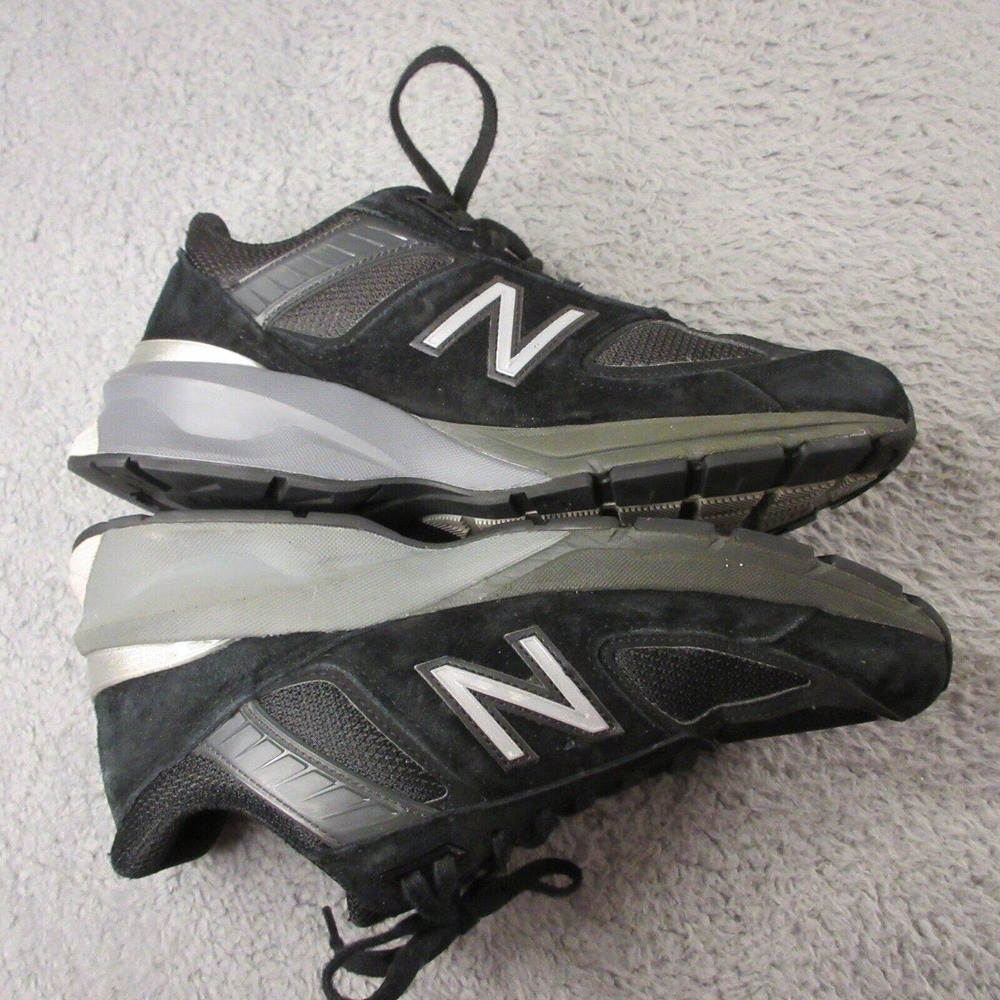 New‎ Balance Womens 990v5 Sneaker Shoes size 9.5 B Black Suede w990bk5 - Picture 6 of 12